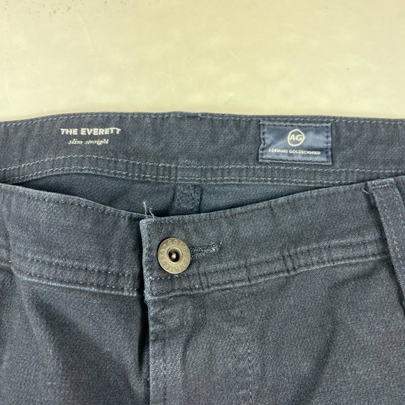 Adriano Goldschmied Pants 40 x 32* Everett Slim Straight Leg Dark Blue Chinos - Picture 6 of 16